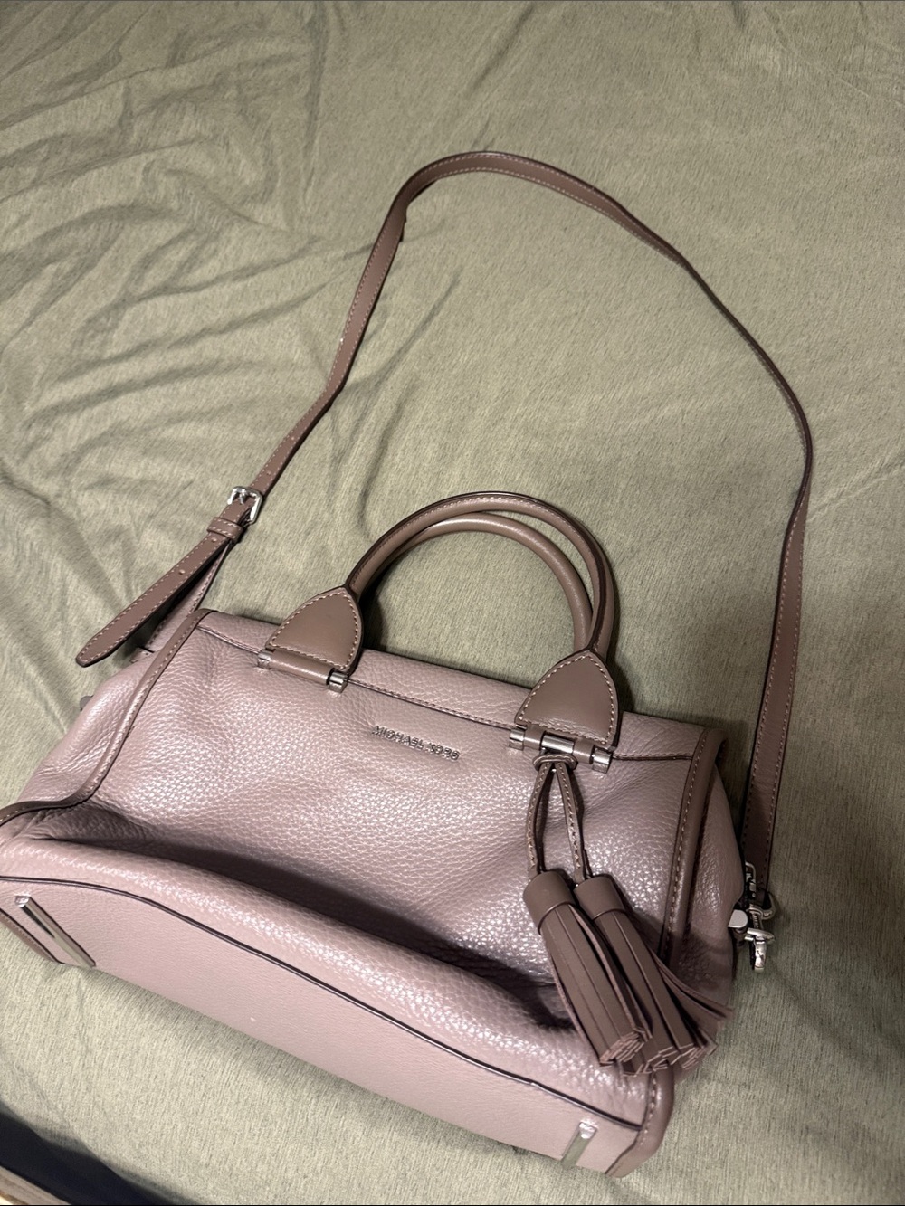 Michael Kors Dusty Rose Pebbled Leather Satchel